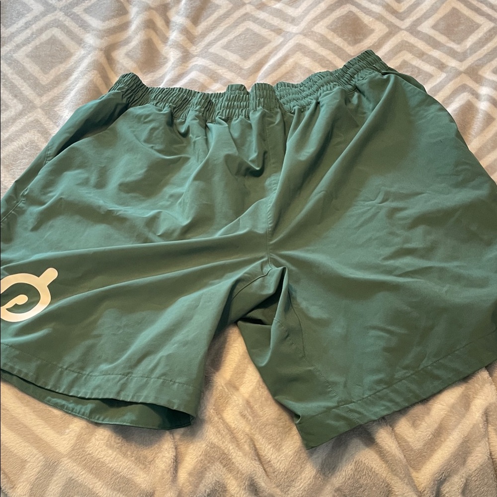 Green Athletic Shorts -Peloton Brand